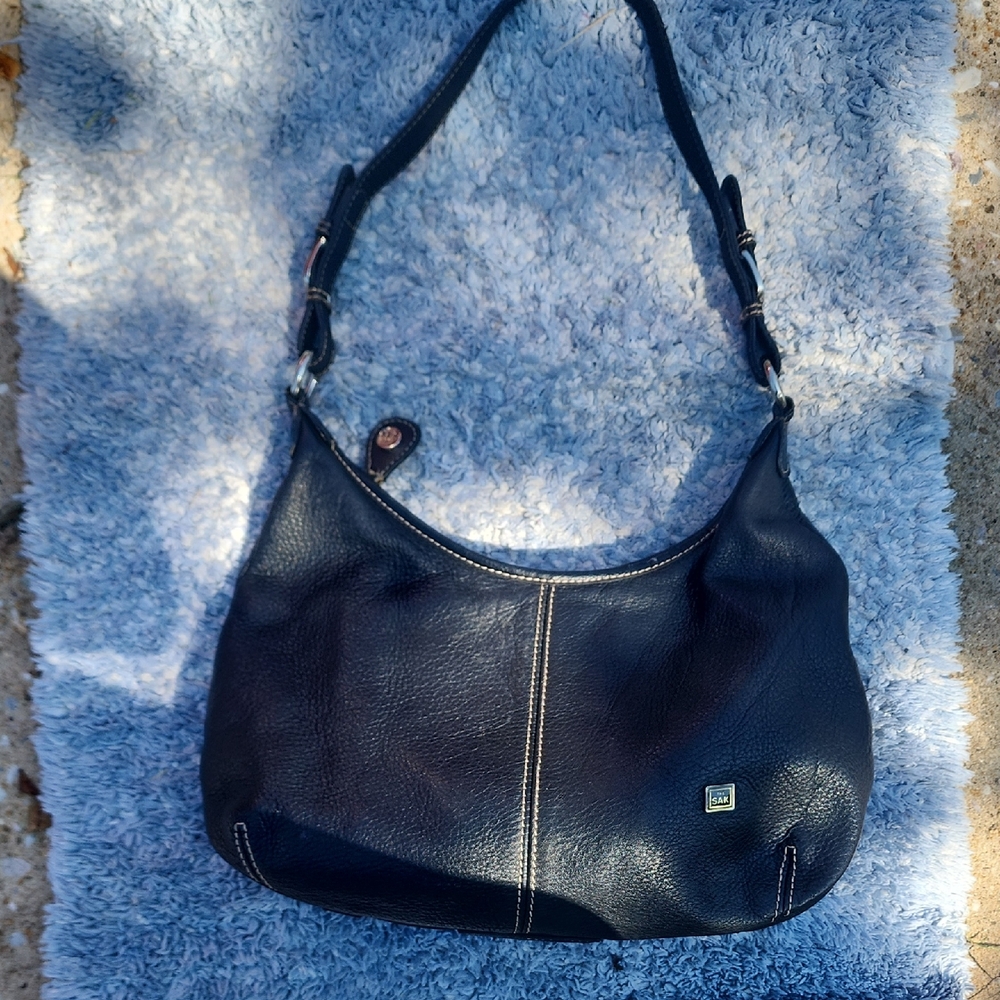 THE SAK * Elegant Black Leather Shoulder Bag